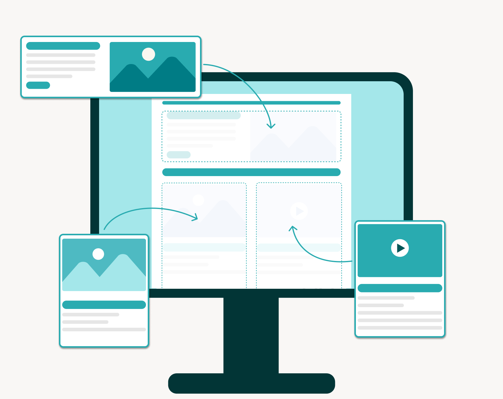 ClarityPDF Create's intuitive drag-and-drop content editor for building accessible documents. Add images, video, and text components to create WCAG-compliant PDFs, web pages, and digital content—all from one unified platform. Build accessible content from the start without specialized training or manual remediation.